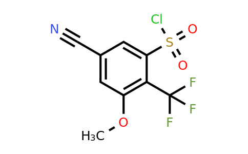 1804419-32-6 | 5-Cyano-3-methoxy-2-(trifluoromethyl)benzenesulfonylchloride