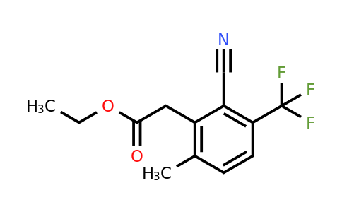 1804420-54-9 | Ethyl 2-cyano-6-methyl-3-(trifluoromethyl)phenylacetate