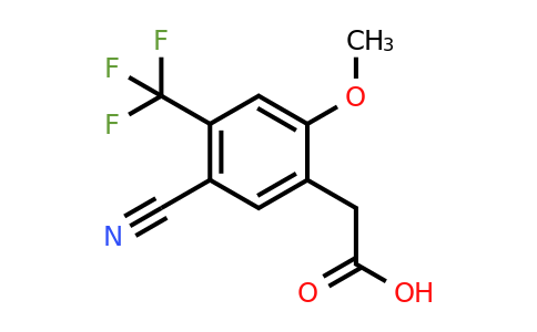 1804420-82-3 | 5-Cyano-2-methoxy-4-(trifluoromethyl)phenylacetic acid