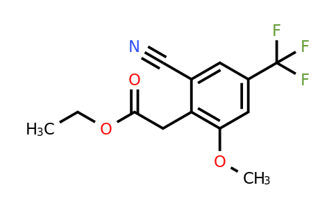 1804421-05-3 | Ethyl 2-cyano-6-methoxy-4-(trifluoromethyl)phenylacetate