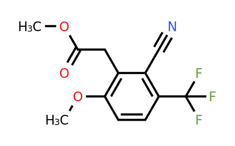 1804421-24-6 | Methyl 2-cyano-6-methoxy-3-(trifluoromethyl)phenylacetate