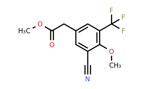 Methyl 3-cyano-4-methoxy-5-(trifluoromethyl)phenylacetate