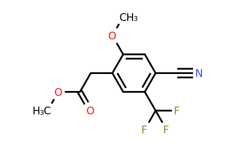 1804421-40-6 | Methyl 4-cyano-2-methoxy-5-(trifluoromethyl)phenylacetate