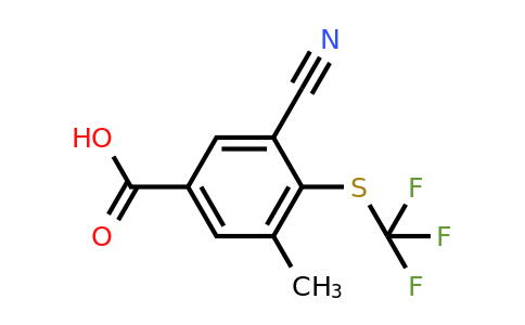 1804421-57-5 | 3-Cyano-5-methyl-4-(trifluoromethylthio)benzoic acid