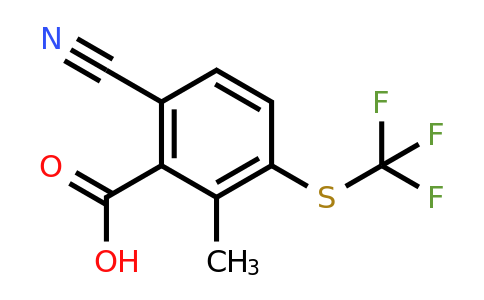 1804421-64-4 | 6-Cyano-2-methyl-3-(trifluoromethylthio)benzoic acid