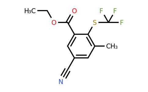 Ethyl 5-cyano-3-methyl-2-(trifluoromethylthio)benzoate