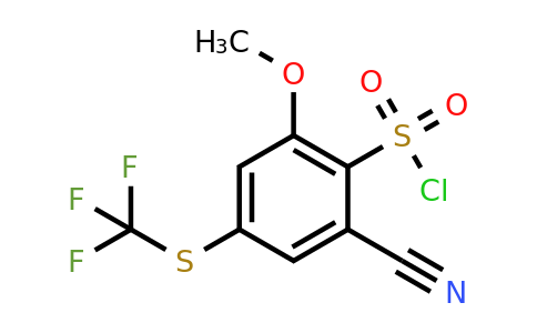 1804421-84-8 | 2-Cyano-6-methoxy-4-(trifluoromethylthio)benzenesulfonylchloride