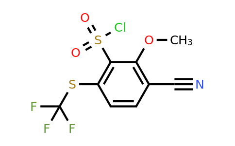 1804421-94-0 | 3-Cyano-2-methoxy-6-(trifluoromethylthio)benzenesulfonylchloride