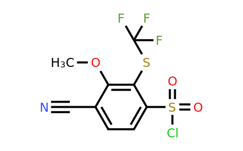 1804421-99-5 | 4-Cyano-3-methoxy-2-(trifluoromethylthio)benzenesulfonylchloride