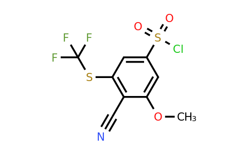 1804422-07-8 | 4-Cyano-3-methoxy-5-(trifluoromethylthio)benzenesulfonylchloride
