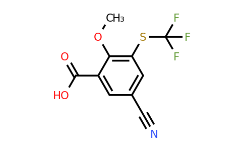 1804422-19-2 | 5-Cyano-2-methoxy-3-(trifluoromethylthio)benzoic acid