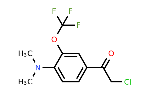 1804430-08-7 | 4'-Dimethylamino-3'-(trifluoromethoxy)phenacyl chloride