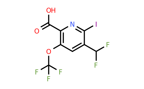 1804439-03-9 | 3-(Difluoromethyl)-2-iodo-5-(trifluoromethoxy)pyridine-6-carboxylic acid