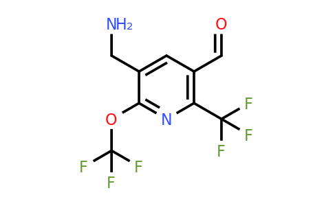 3-(Aminomethyl)-2-(trifluoromethoxy)-6-(trifluoromethyl)pyridine-5-carboxaldehyde