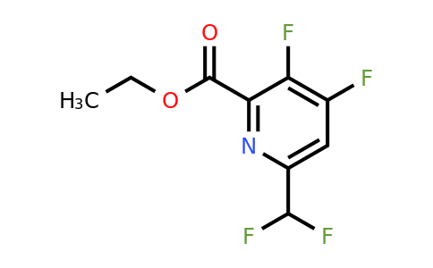 1804448-92-7 | Ethyl 3,4-difluoro-6-(difluoromethyl)pyridine-2-carboxylate