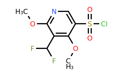 3-(Difluoromethyl)-2,4-dimethoxypyridine-5-sulfonyl chloride