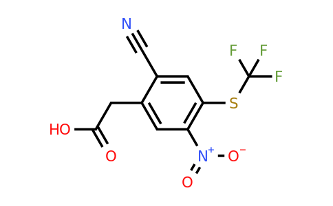 1804456-24-3 | 2-Cyano-5-nitro-4-(trifluoromethylthio)phenylacetic acid