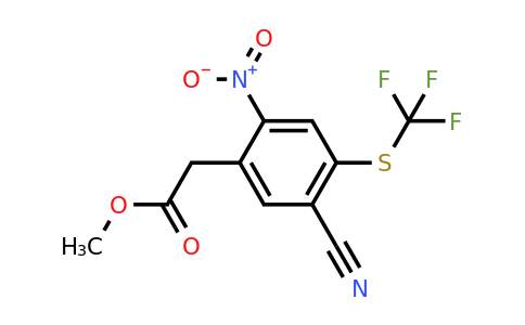 1804456-38-9 | Methyl 5-cyano-2-nitro-4-(trifluoromethylthio)phenylacetate