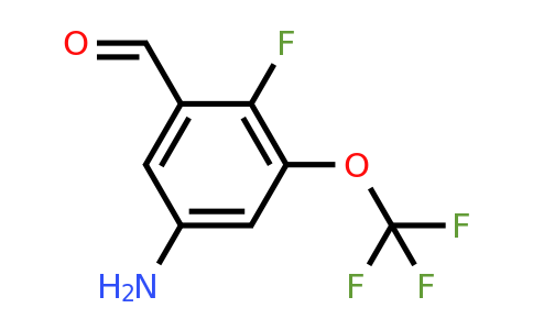 1804456-39-0 | 5-Amino-2-fluoro-3-(trifluoromethoxy)benzaldehyde
