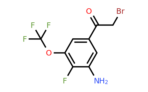 1804457-82-6 | 3'-Amino-4'-fluoro-5'-(trifluoromethoxy)phenacyl bromide