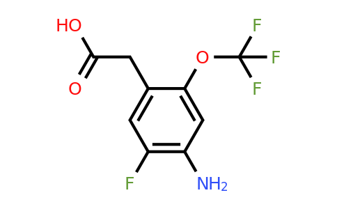 1804457-89-3 | 4-Amino-5-fluoro-2-(trifluoromethoxy)phenylacetic acid