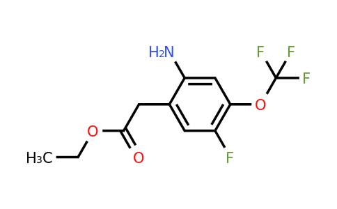 1804458-02-3 | Ethyl 2-amino-5-fluoro-4-(trifluoromethoxy)phenylacetate