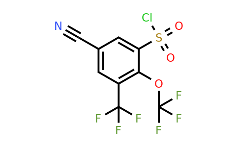 1804458-26-1 | 5-Cyano-2-trifluoromethoxy-3-(trifluoromethyl)benzenesulfonylchloride