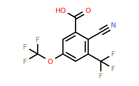1804458-39-6 | 2-Cyano-5-trifluoromethoxy-3-(trifluoromethyl)benzoic acid