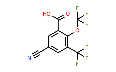1804458-54-5 | 5-Cyano-2-trifluoromethoxy-3-(trifluoromethyl)benzoic acid