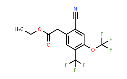 1804458-98-7 | Ethyl 2-cyano-4-trifluoromethoxy-5-(trifluoromethyl)phenylacetate