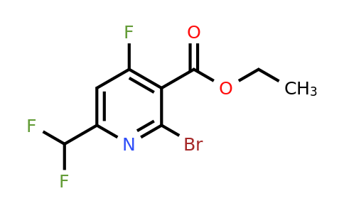 1804460-21-6 | Ethyl 2-bromo-6-(difluoromethyl)-4-fluoropyridine-3-carboxylate