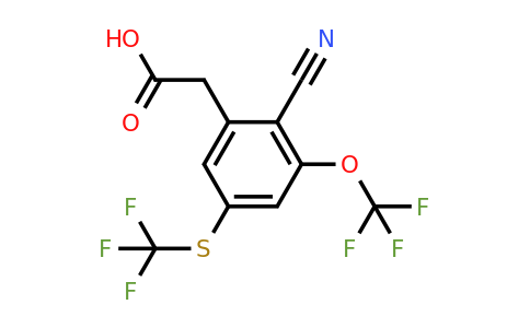 1804460-41-0 | 2-Cyano-3-trifluoromethoxy-5-(trifluoromethylthio)phenylacetic acid