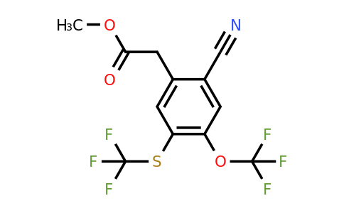 1804460-83-0 | Methyl 2-cyano-4-trifluoromethoxy-5-(trifluoromethylthio)phenylacetate