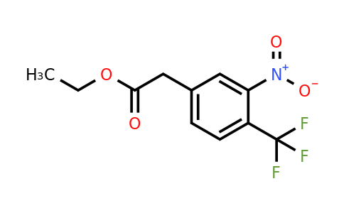 1804461-04-8 | Ethyl 2-(3-nitro-4-(trifluoromethyl)phenyl)acetate