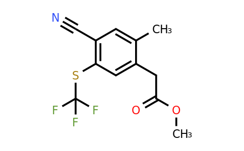 1804461-15-1 | Methyl 4-cyano-2-methyl-5-(trifluoromethylthio)phenylacetate
