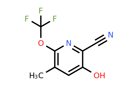 2-Cyano-3-hydroxy-5-methyl-6-(trifluoromethoxy)pyridine