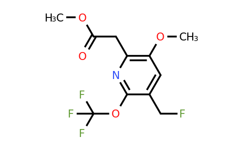 1804474-47-2 | Methyl 3-(fluoromethyl)-5-methoxy-2-(trifluoromethoxy)pyridine-6-acetate