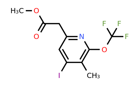1804479-54-6 | Methyl 4-iodo-3-methyl-2-(trifluoromethoxy)pyridine-6-acetate
