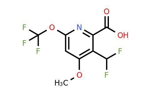 3-(Difluoromethyl)-4-methoxy-6-(trifluoromethoxy)pyridine-2-carboxylic acid