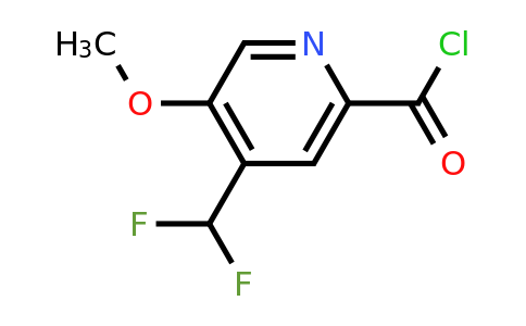1804487-88-4 | 4-(Difluoromethyl)-5-methoxypyridine-2-carbonyl chloride