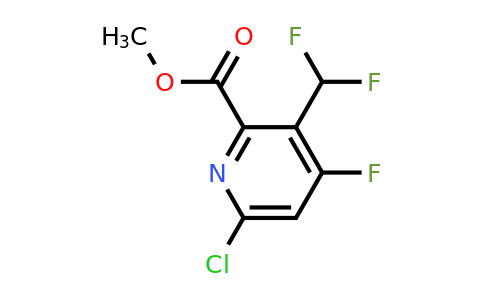 1804488-62-7 | Methyl 6-chloro-3-(difluoromethyl)-4-fluoropyridine-2-carboxylate