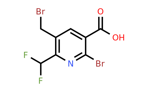 2-Bromo-5-(bromomethyl)-6-(difluoromethyl)pyridine-3-carboxylic acid