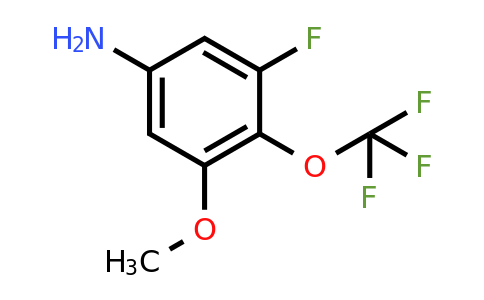 1804494-80-1 | 3-Fluoro-5-methoxy-4-(trifluoromethoxy)aniline