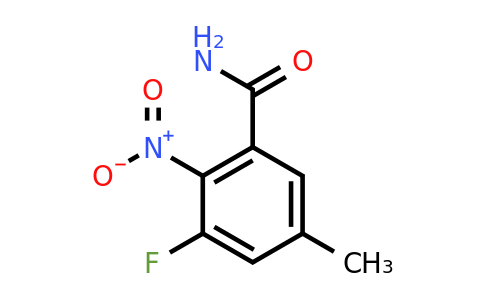 1804496-00-1 | 3-Fluoro-5-methyl-2-nitrobenzamide