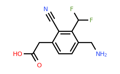 1804497-91-3 | 4-Aminomethyl-2-cyano-3-(difluoromethyl)phenylacetic acid
