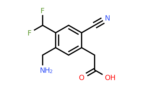 1804497-97-9 | 5-Aminomethyl-2-cyano-4-(difluoromethyl)phenylacetic acid