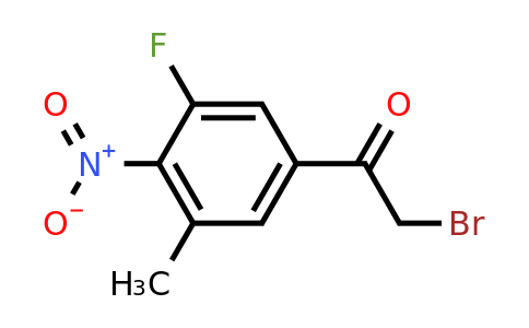 1804497-99-1 | 3'-Fluoro-5'-methyl-4'-nitrophenacyl bromide