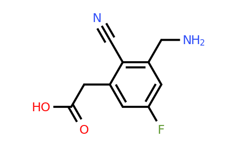 1804499-34-0 | 3-Aminomethyl-2-cyano-5-fluorophenylacetic acid