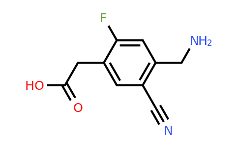 1804499-39-5 | 4-Aminomethyl-5-cyano-2-fluorophenylacetic acid