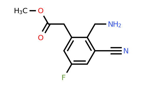 1804499-50-0 | Methyl 2-aminomethyl-3-cyano-5-fluorophenylacetate